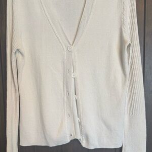 Jacob Cream Button-Up Cardigan